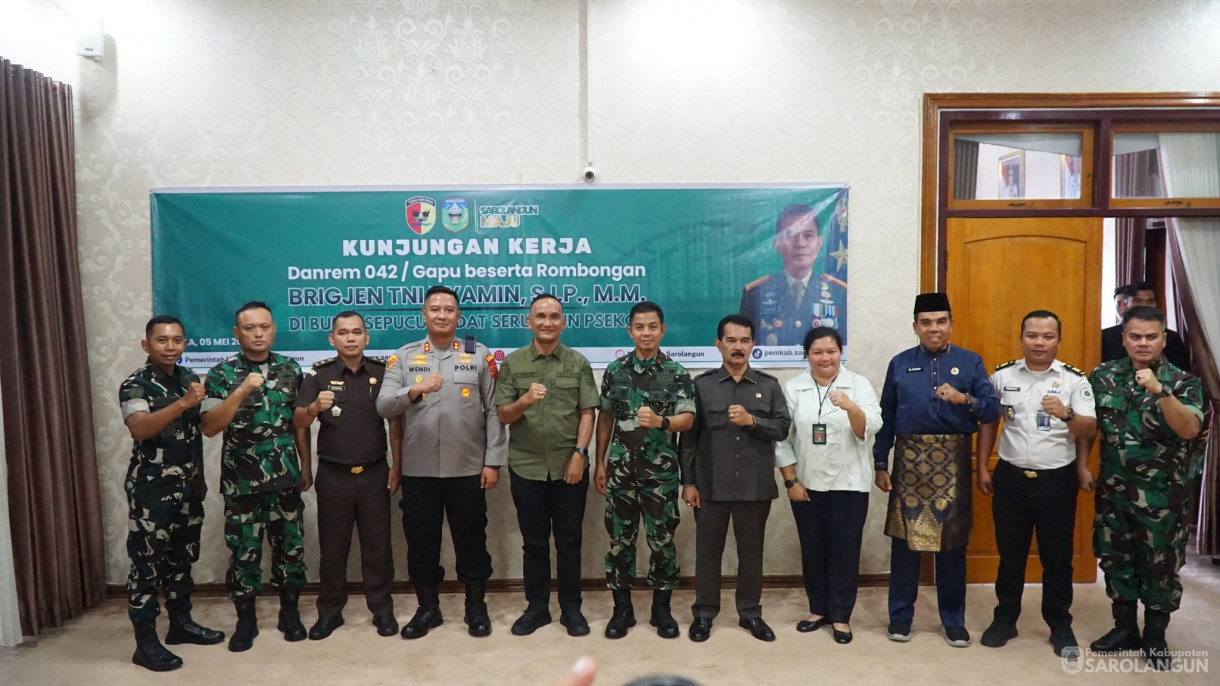 5 Mei 2026 Kunjungan Kerja Danrem 042 Gapu Beserta Rombongan di Rumah Dinas Bupati Sarolangun