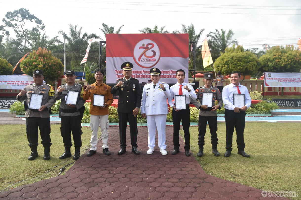 1 Juli 2024 -&nbsp;Ops Upacara Bhayangkara ke 78 Tahun 2024, Bertempat di Lapangan Polres Sarolangun