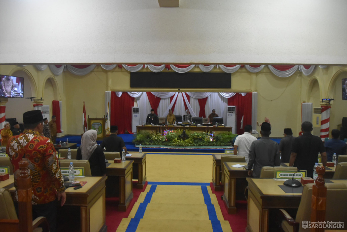 15 Agustus 2024 - Rapat Paripurna Tingkat I Tahap I, Bertempat di Gedung DPRD Kabupaten Sarolangun