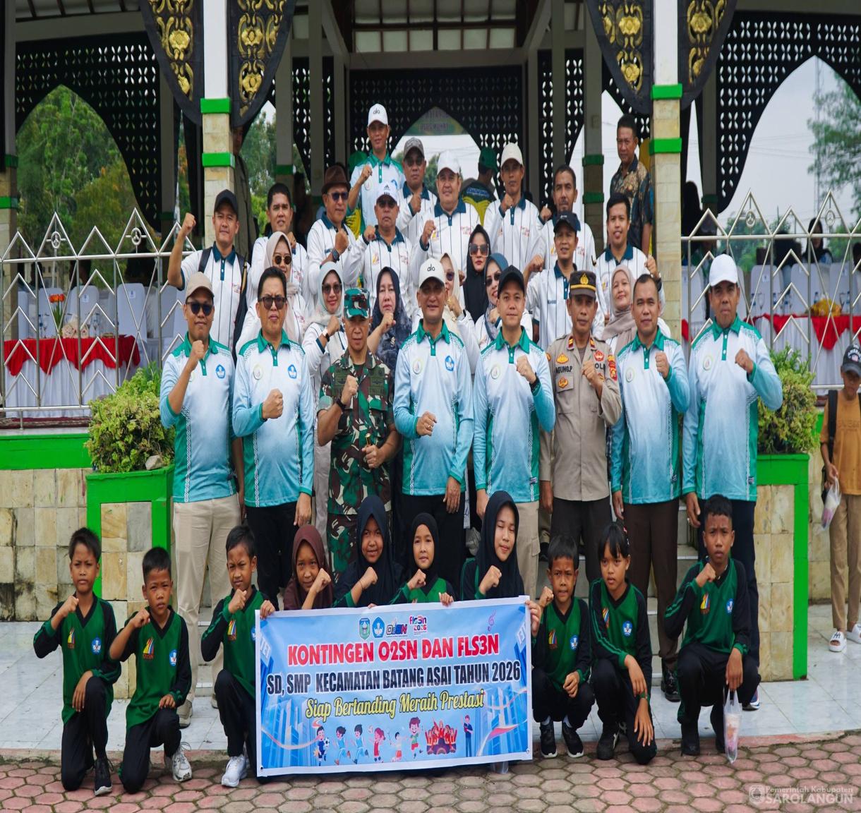 4 Juni 2026 Upacara Pembukaan O2SN, FLS3N, dan GSU Jenjang SD dan SMP Tingkat Kabupaten Sarolangun Tahun 2026 di Lapangan Gunung Kembang Sarolangun
