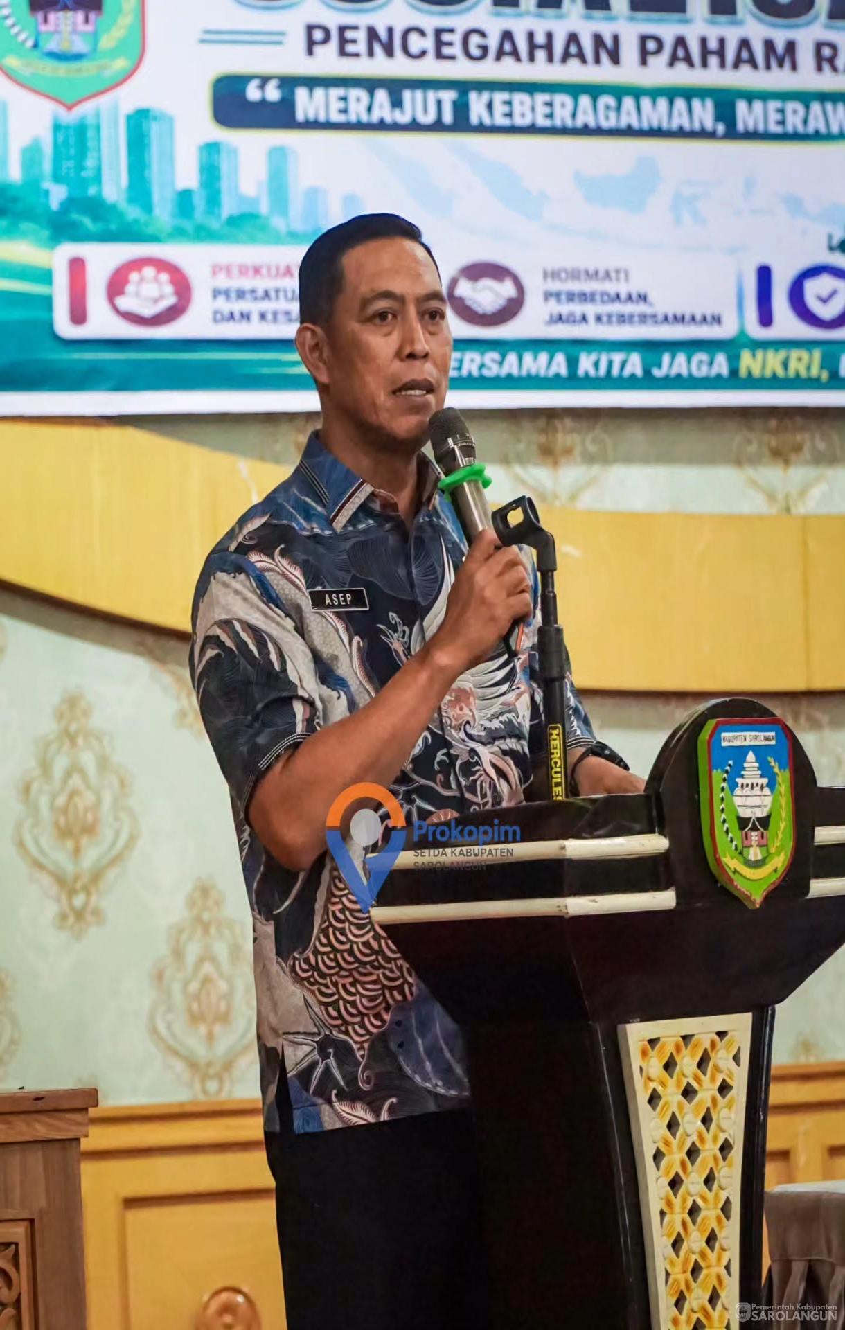 7 Agustus 2026 Sosialisasi Akbar Paham Radikal dan Terorisme, Tindak Pidana Cyber dan Perundungan di Lingkungan Pemerintah Desa Kelurahan dan Kecamatan seKabupaten Sarolangun