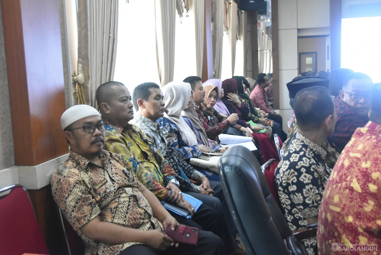 01 Agustus 2024 -&nbsp;Rapat Realisasi Anggaran Tahun 2024, Bertempat di Ruang Pola Utama Kantor Bupati Sarolangun