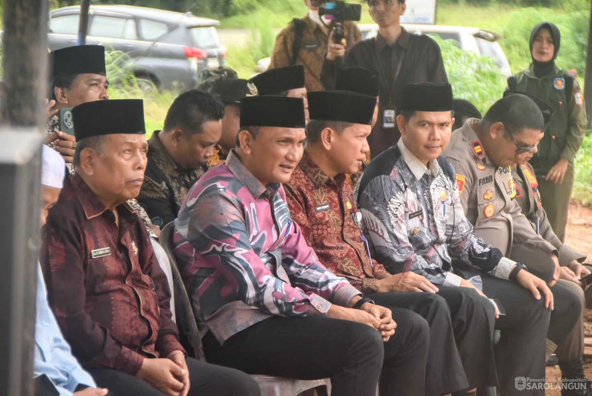 6 Maret 2025 -&nbsp;Peletakan Batu Pertama Pembangunan Rumah Sehat Baznas di Desa Tanjung Kecamatan Bathin VIII