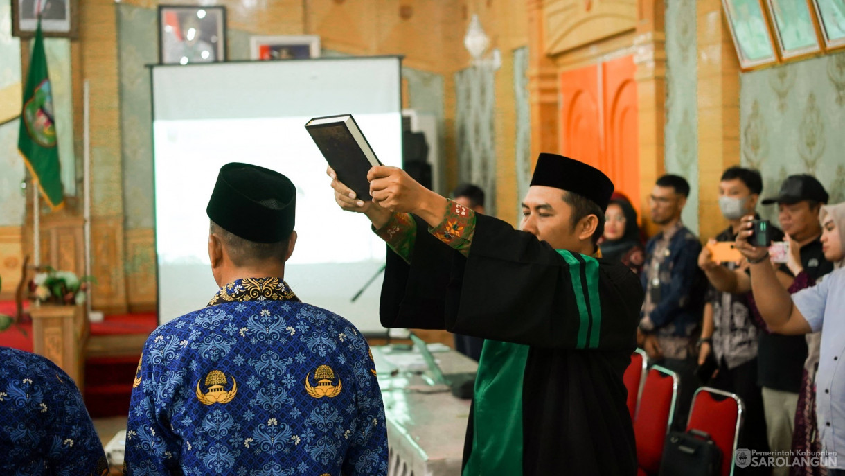 9 April 2026 Pelantikan dan Pengambilan Sumpah Janji Jabatan Pejabat Administrator dan Pengawas di Lingkungan Pemkab Sarolangun