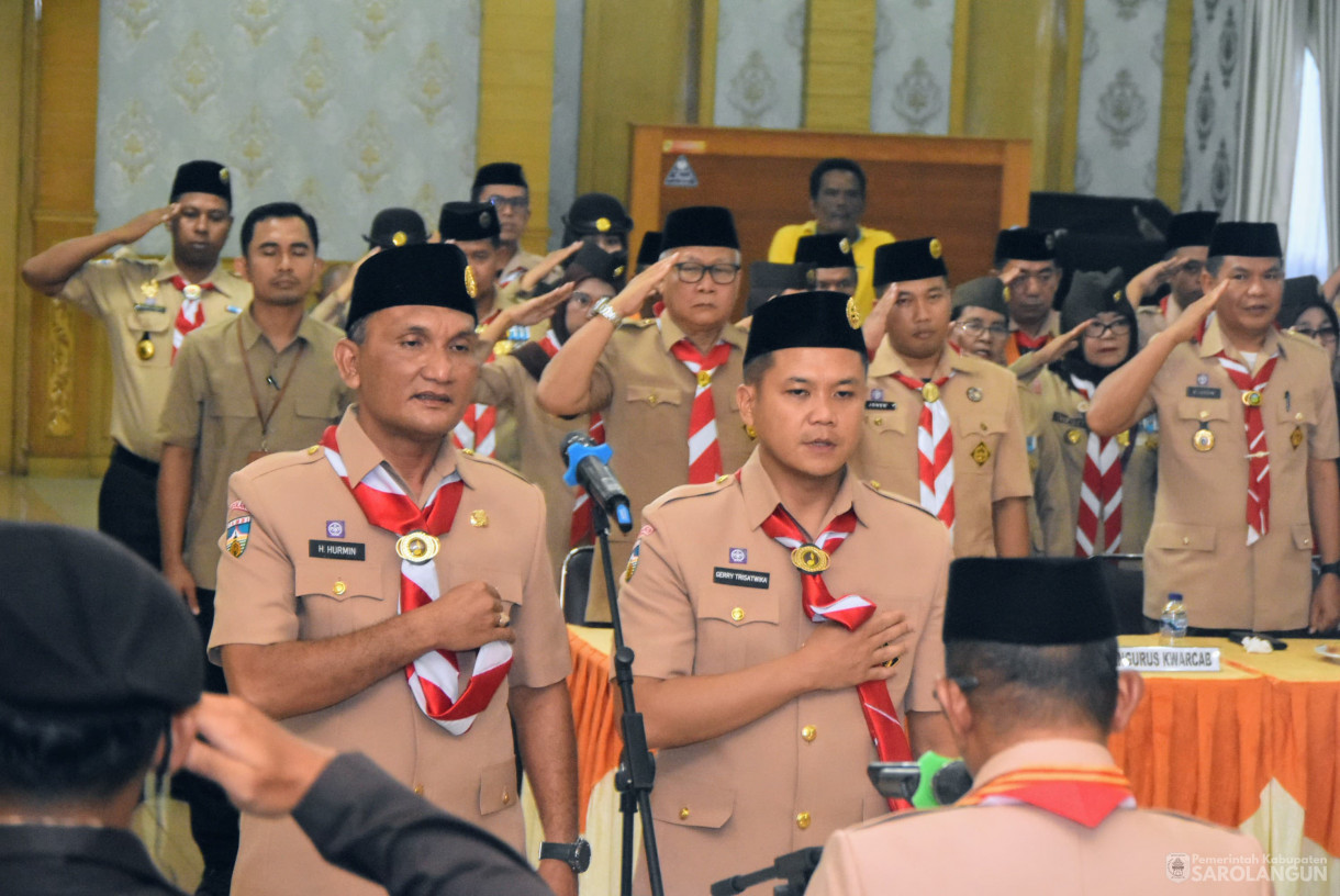 9 Juli 2025 -&nbsp;Pelantikan Ketua Majelis Pembimbing Cabang dan Wakil Ketua Majelis Cabang Gerakan Pramuka Sarolangun