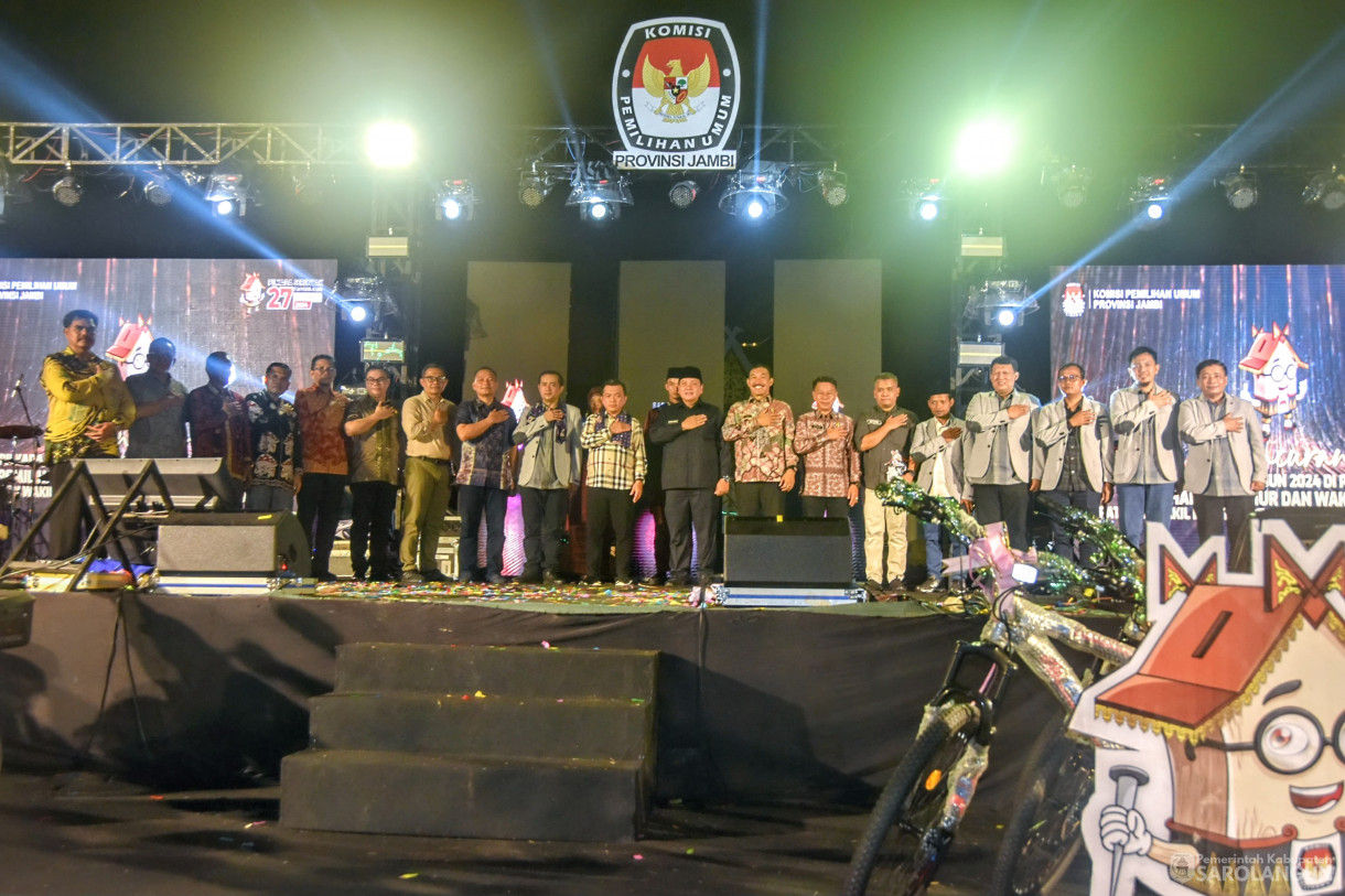 27 Mei 2024 - Peluncuran Pilkada Serentak Tahun 2024 Di Eks Arena MTQ Provinsi Jambi