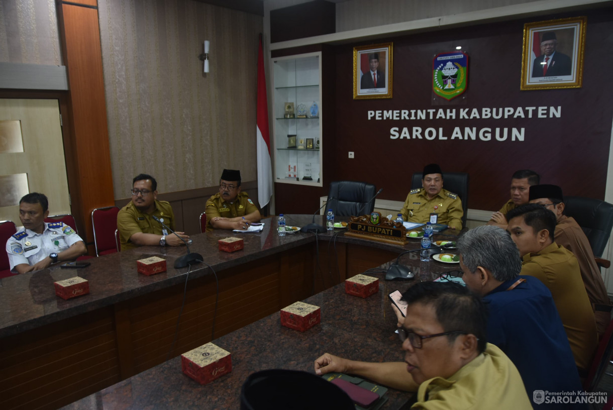 19 Agustus 2024 - Rapat TPID Via Zoom Meeting, Bertempat di Ruang Pola Utama Kantor Bupati Sarolangun