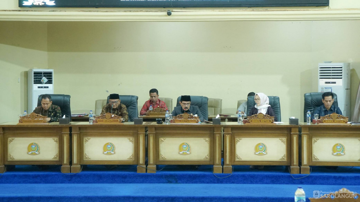 5 Januari 2026 Rapat Paripurna Penyampaian Ranperda Desa Sido Mukti Kecamatan Singkut