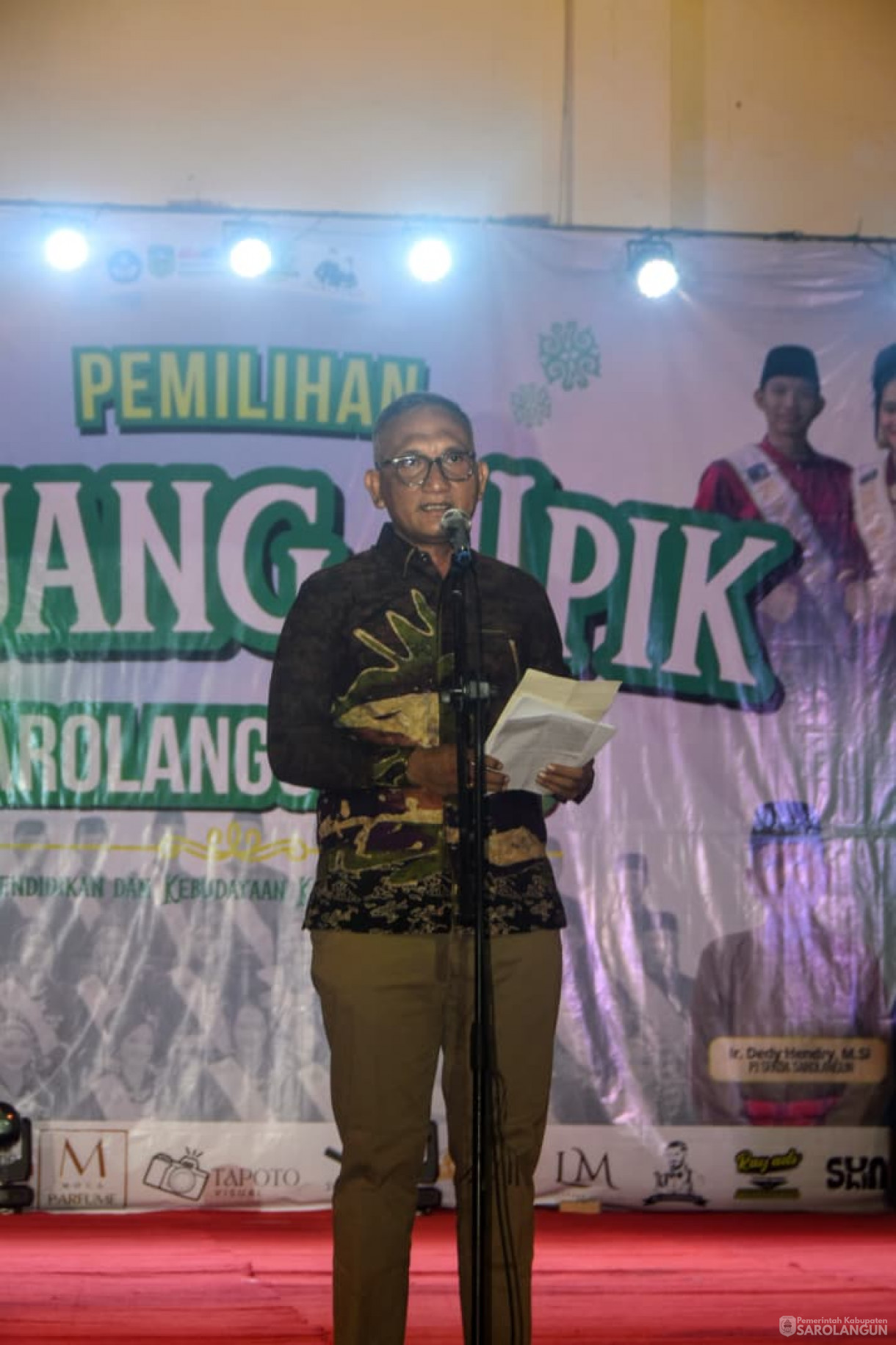 6 Oktober 2025 Pemilihan Bujang Upik Sarolangun 2025 di Lapangan Tenis Indoor KONI Sarolangun