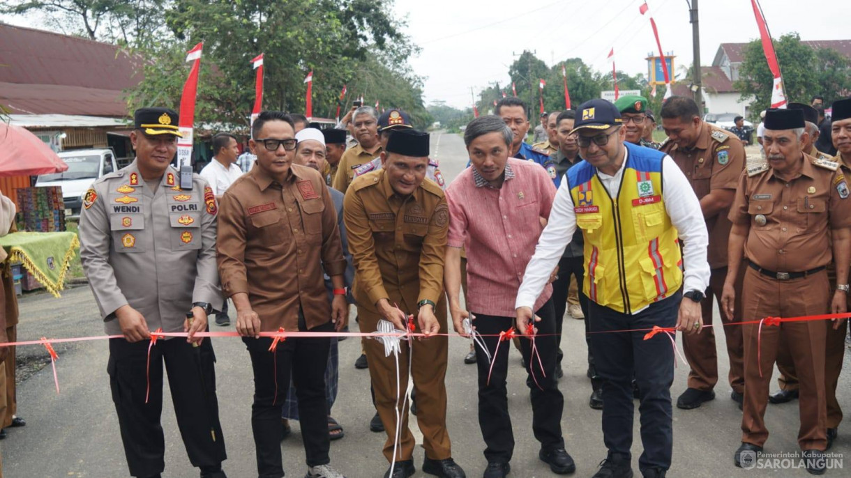 9 Februari 2026 Peresmian Jalan Singkut 7 Kecamatan Pelawan