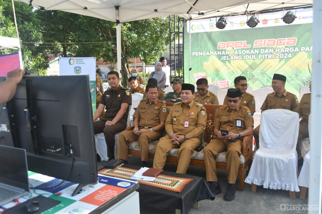 01 April 2024 - Apel Siaga Pengamanan Pasokan Dan Harga Pangan Jelang Idul Fitri 2024 Di Laman Basamo