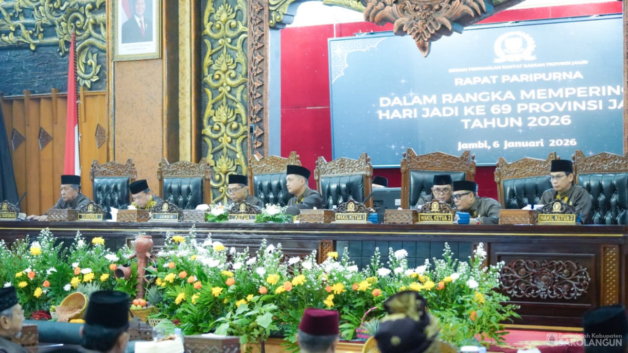 6 Januari 2026 HUT Provinsi Jambi Di gedung DPRD Provinsi Jambi