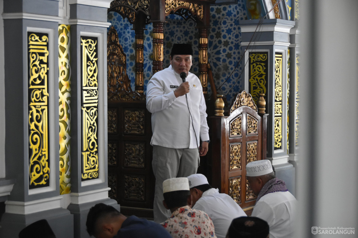 1 Desember 2023 - Melaksanakan Jumat Keliling Dan Penyerahan Bantuan BAZNAS Di Masjid Baiturrahman Desa Sungai Keramat Kecamatan Cermin Nan Gedang