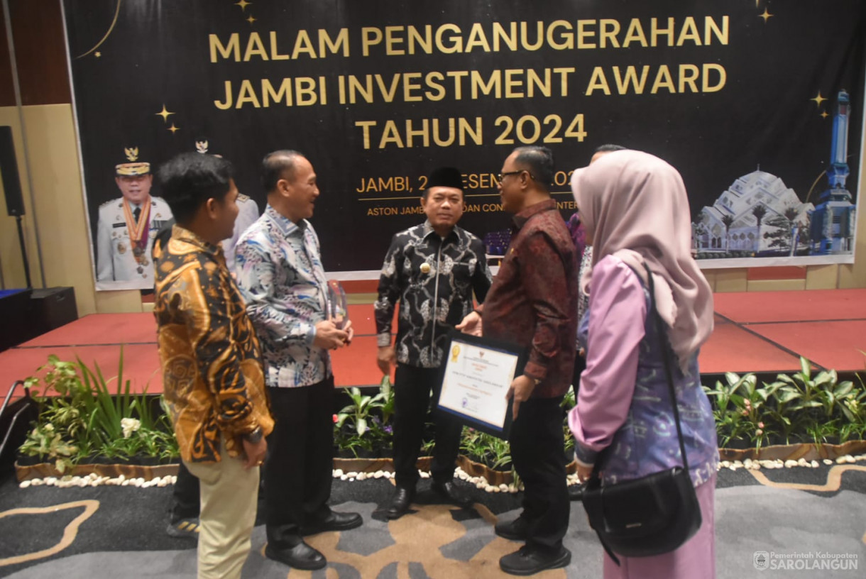 23 Desember 2024 - Malam Penganugerahan Jambi Investment Award Tahun 2024, Bertempat di Aston Hotel Dan Conference Jambi