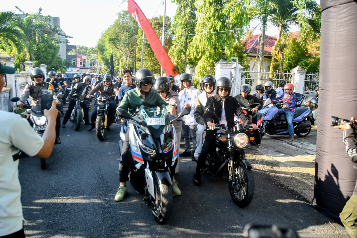 22 Juni 2025 -&nbsp;Deklarasi Anti Narkoba, Bupati dan Wakil Bupati Sarolangun Hurmin dan Gerry Trisatwika Riding Ridevolution Bersama JBI Siginjai Squad&nbsp;&nbsp;
