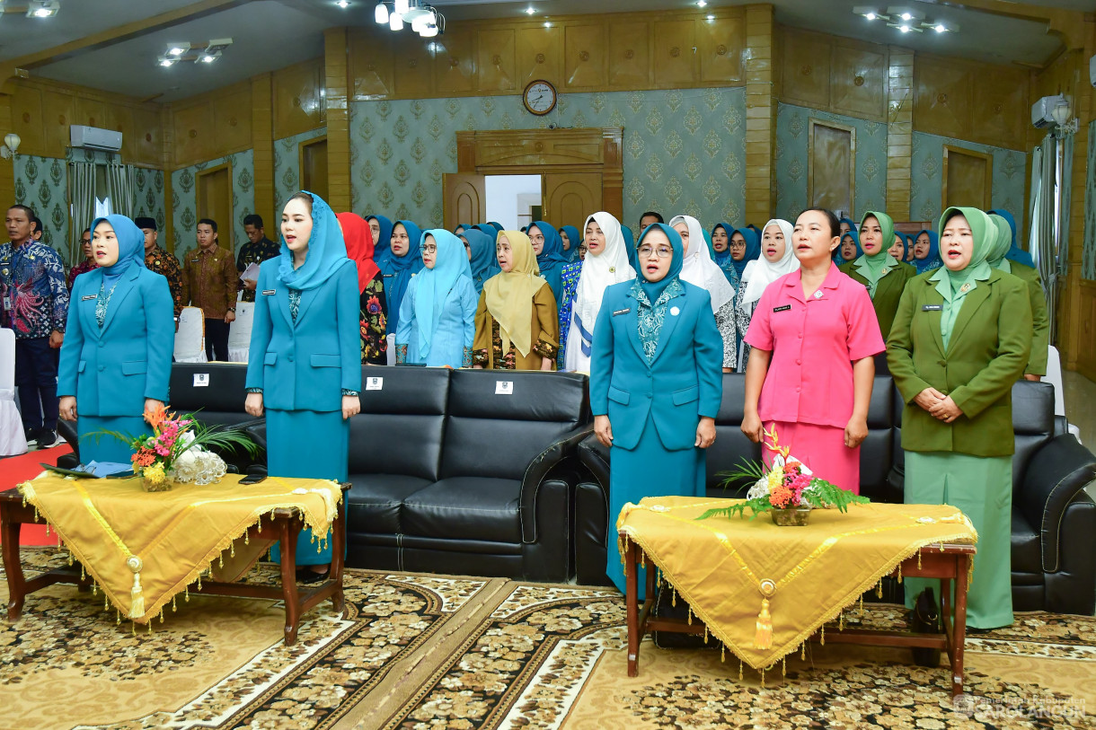 27 Maret 2025 -&nbsp;Pelantikan Pengurus TP PKK Kabupaten Sarolangun Periode Tahun 2025 sd 2030 Oleh Ketua TP PKK Kabupaten Sarolangun Bertempat di Ruang Aula Utama Kantor Bupati Sarolangun