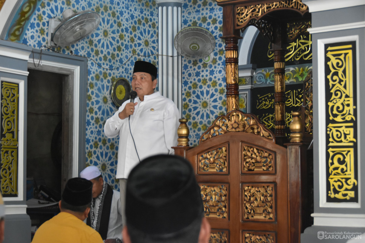 1 Desember 2023 - Melaksanakan Jumat Keliling Dan Penyerahan Bantuan BAZNAS Di Masjid Baiturrahman Desa Sungai Keramat Kecamatan Cermin Nan Gedang