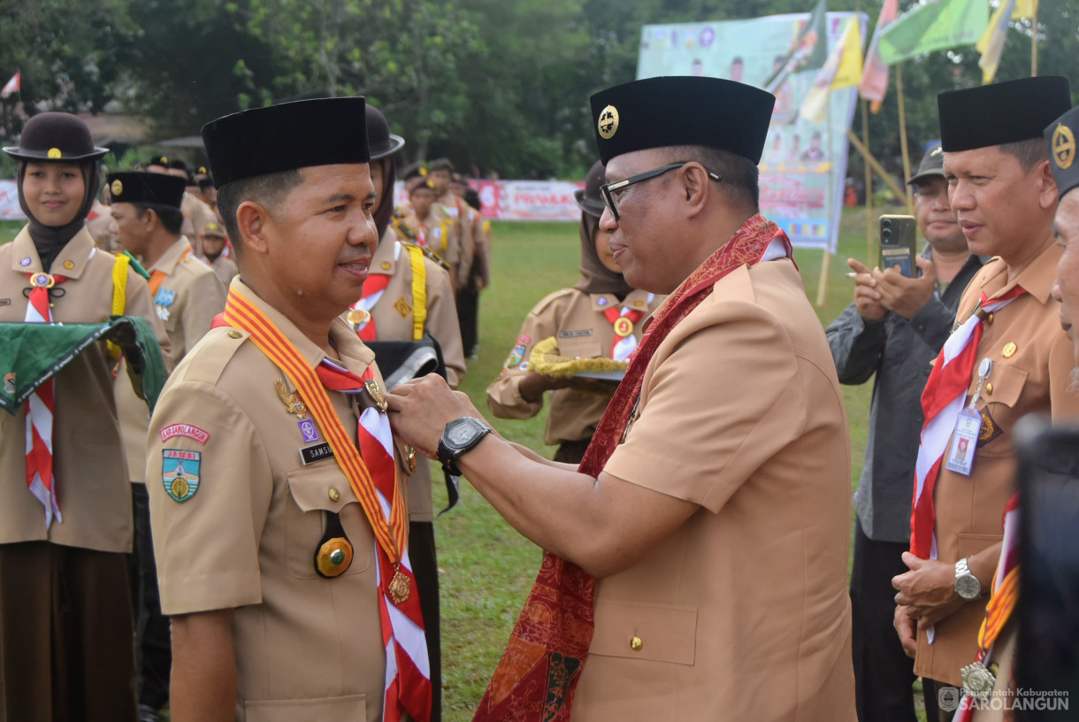 3 Oktober 2024 -&nbsp;Apel Besar Hari Pramuka Ke 63, Bertempat di Lapangan Bola Kaki Sungai Benteng Kecamatan Singkut