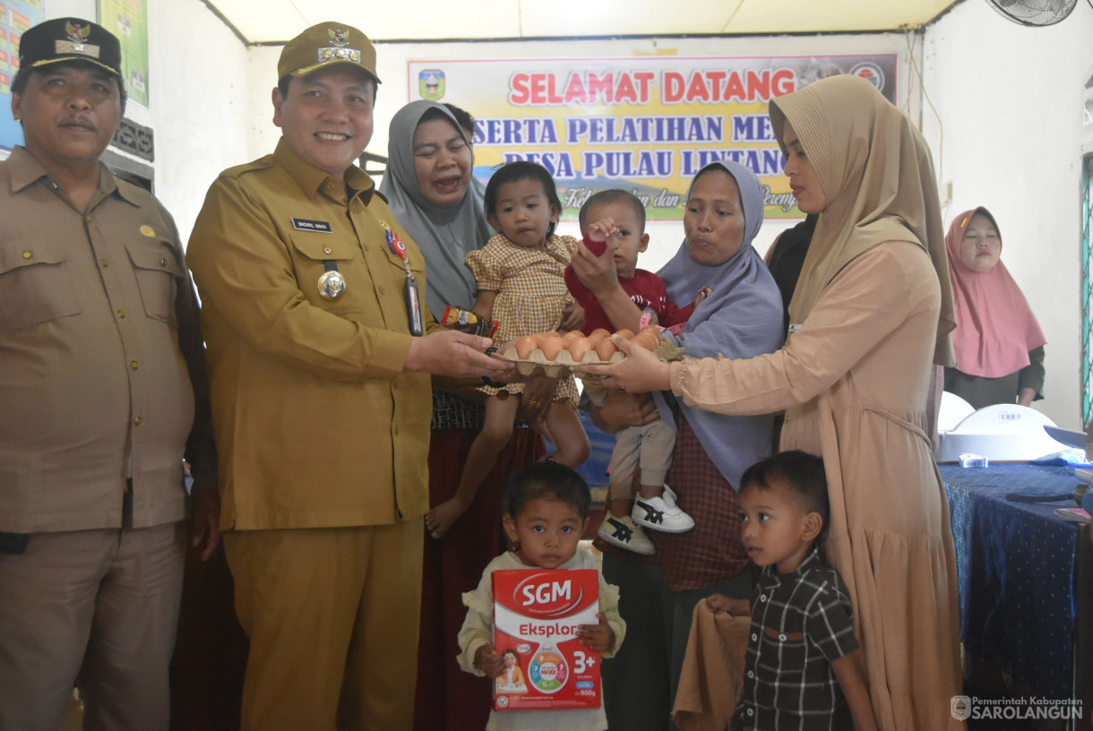 10 September 2024 - Penyerahan Bantuan Penanganan Stunting, Bertempat di Desa Pulau Lintang Kecamatan Bathin VIII