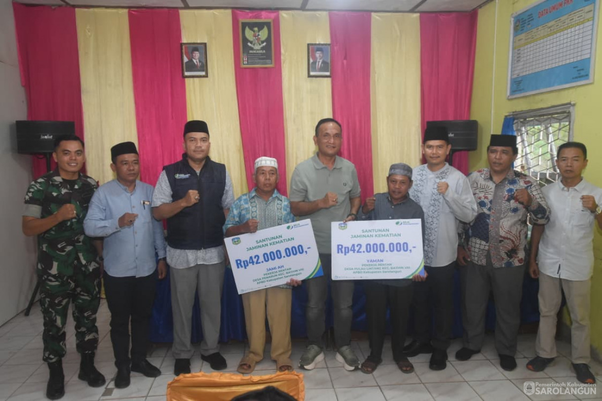 21 November 2025 Santunan Klaim BPJS Ketenagakerjaan untuk Pekerja Rentan di Kantor Desa Penarun