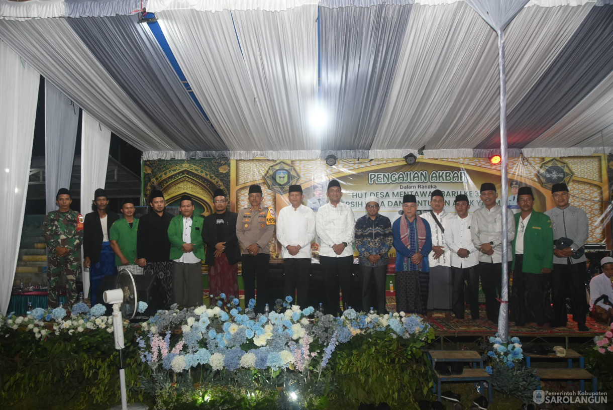 21 Juli 2025 -&nbsp;Pengajian Akbar Dalam Rangka HUT Desa Mentawak Baru ke 39 dan Santunan Anak Yatim