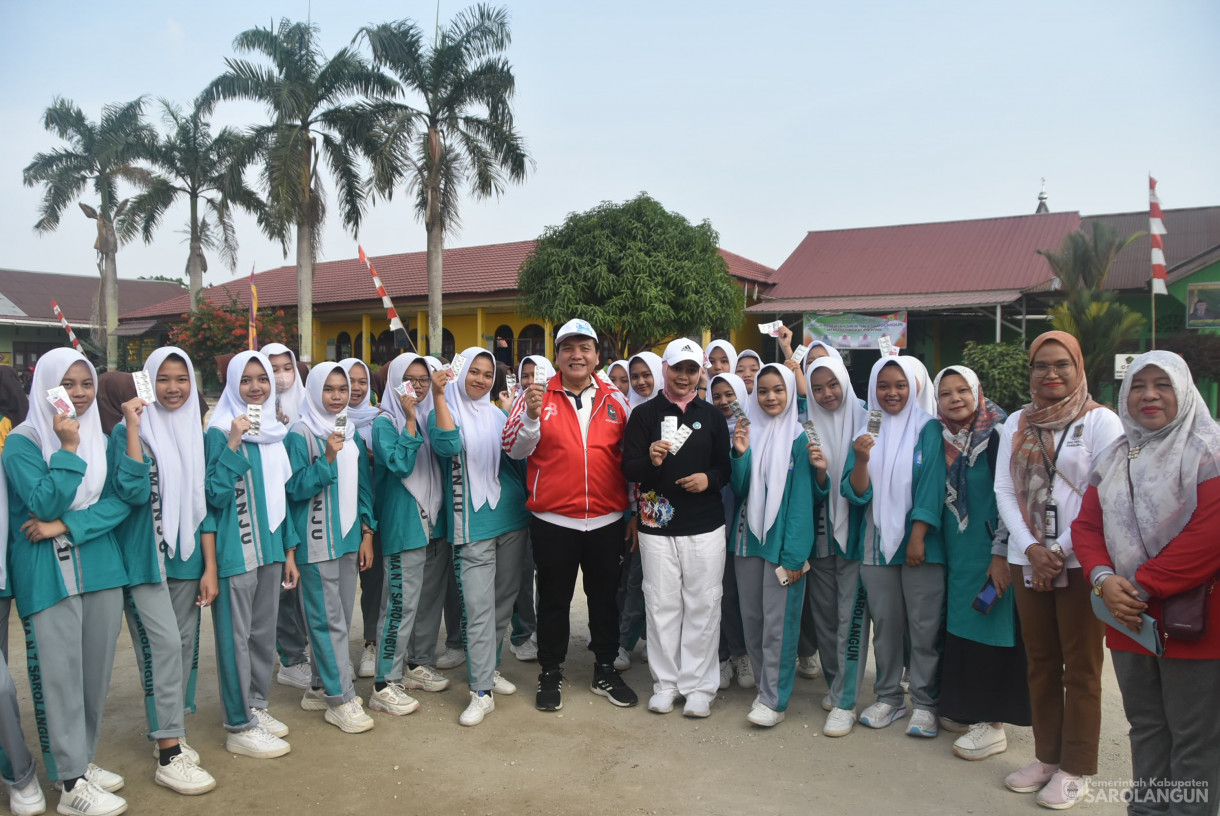 2 Agustus 2024 -&nbsp;Pemberian Tablet Tambah Darah Dan Launching Inovasi Daerah Pencegahan Stunting Jumet Drama Bertempat di MTSN Sarolangun