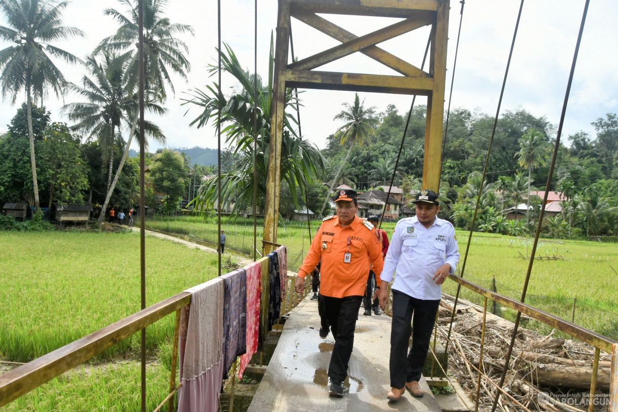 18 Januari 2023 - Meninjau Jembatan Rusak Di Desa Rantau Panjang Kecamatan Batang Asai