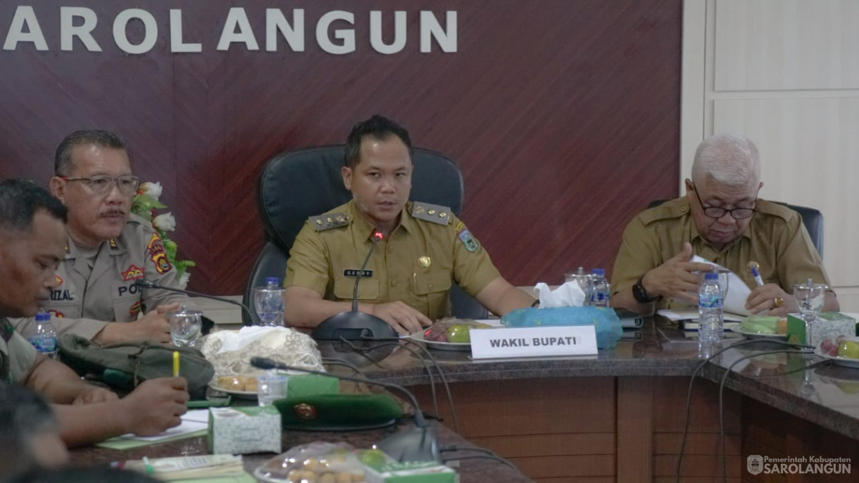 27 Mei 2025 - Wakil Bupati Sarolangun&nbsp; Memimpin Rapat Kordinasi Tim Penangulanan Bencana Karhutla kabupaten Sarolangun Tahun 2025