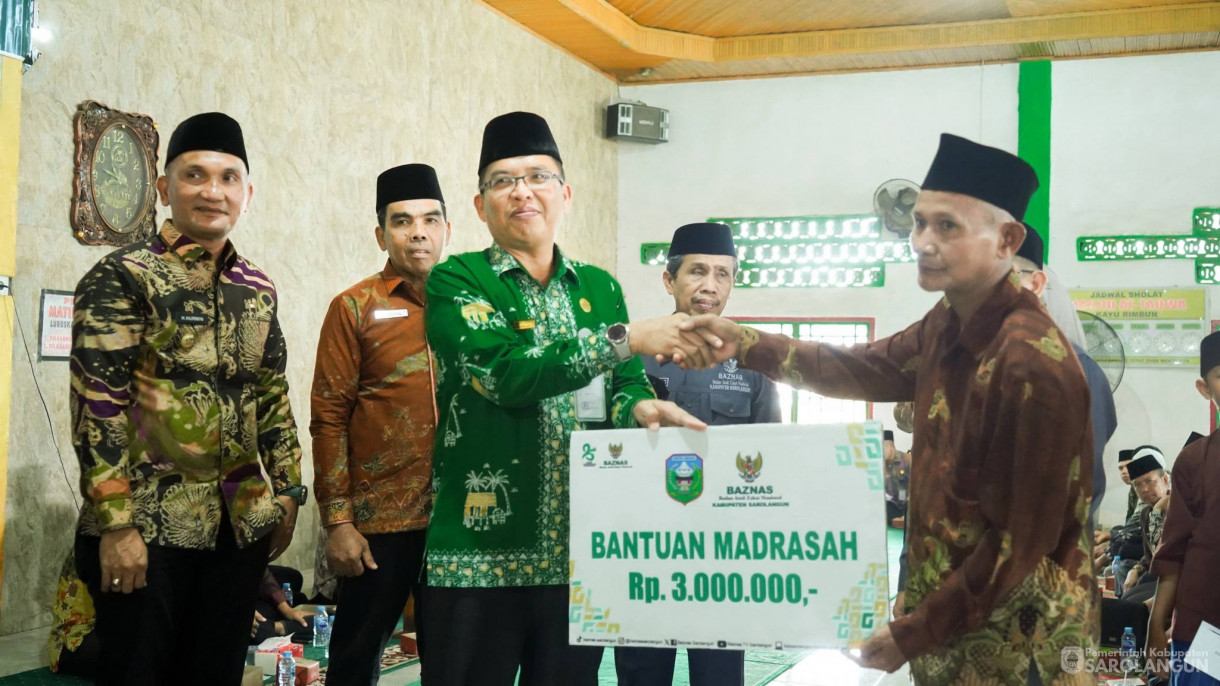 Peringatan HUT Baznas ke 25 di Masjid Attaqwa dusun Bukit Tigo Singkut