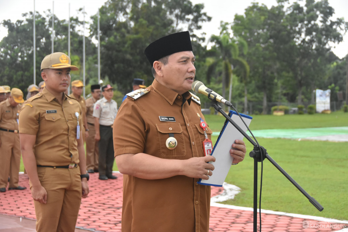 5 Februari 2024 - Apel Gabungan Serta Penyerahan Penghargaan Penyerapan Realisasi Anggaran Dan Penurunan Stunting