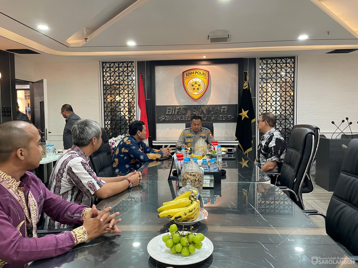 5 September 2024 - Penandatanganan Kesepakatan Bersama antara 
Pemerintah Kabupaten Sarolangun dengan Kepolisian Negara Republik 
Indonesia, di Markas Besar POLRI, Jakarta