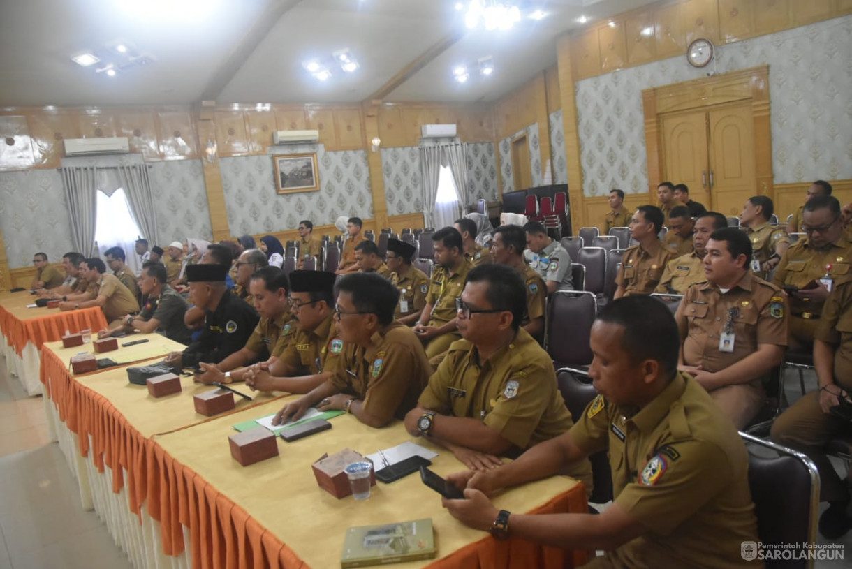 11 Februari 2025 - Penyerahan Secara Langsung DPA Seluruh OPD Se Kabupaten Sarolangun Bertempat di Ruang Aula Utama Kantor Bupati Sarolangun 