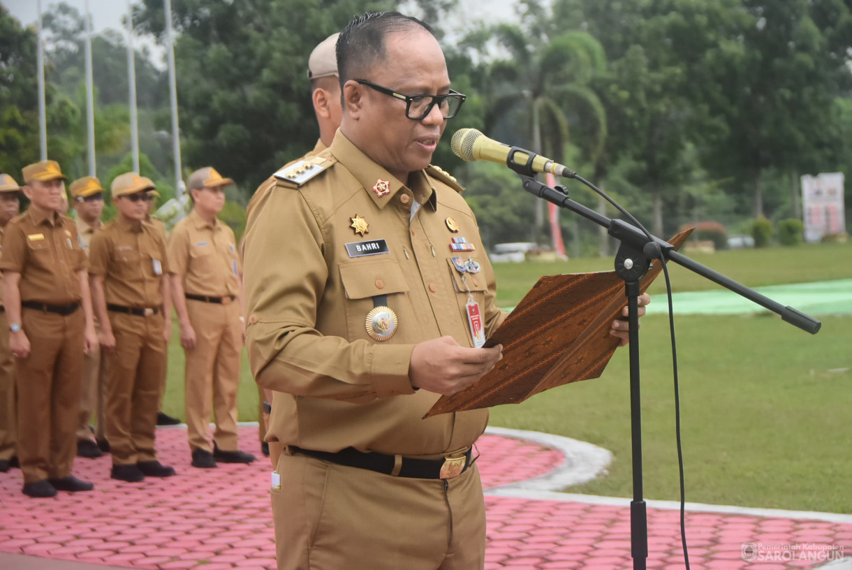 21 Oktober 2024 -&nbsp;Apel Gabungan di Lapangan Gunung Kembang Sarolangun