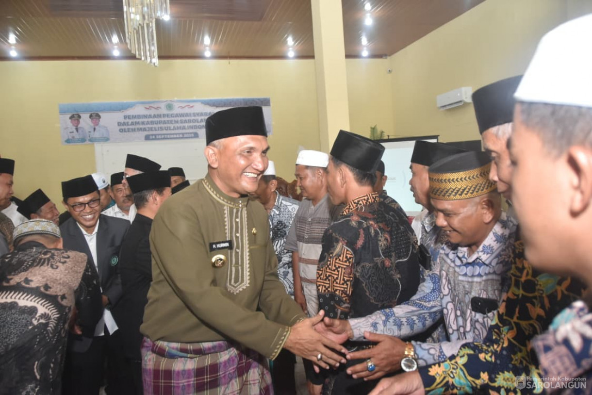24 September 2025 Pelatihan Pegawai Syara Majelis Ulama Indonesia Kabupaten Sarolangun dengan tema Muzakarah Pegawaia Syara dalam Kabupaten Sarolangun