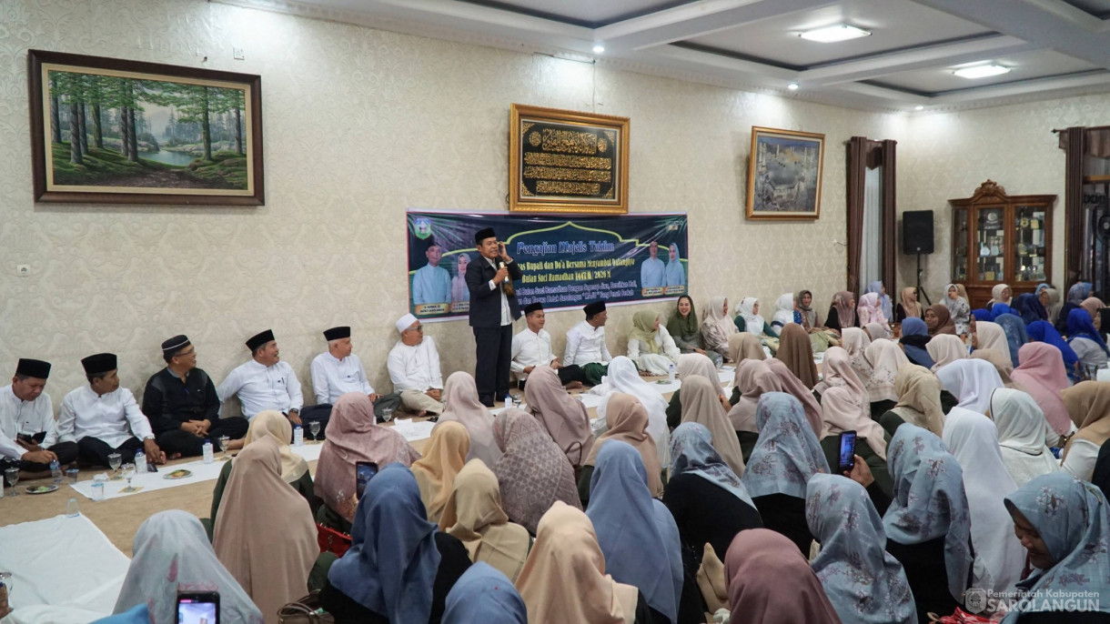 6 Januari 2026&nbsp; Pembacaan Majelis Ta lim dan Doa Bersama Menyambut Bulan Suci Ramadhan 1447 AH di DPRD Bupati Sarolangun