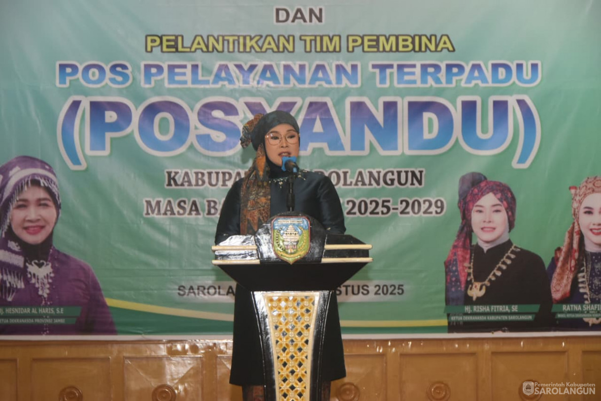 13 Agustus 2025 -&nbsp;Pelantikan Pengurus Dekranasda Kabupaten Sarolangun dan Tim Pembina Posyandu Kabupaten Sarolangun