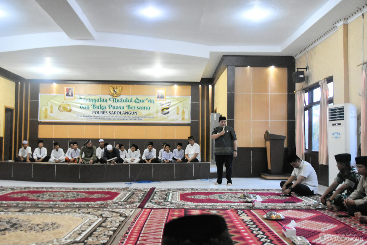 28 Maret 2024 - Peringatan Nuzulul Quran Dan Buka Puasa Bersama Polres Sarolangun Di Aula Polres Sarolangun