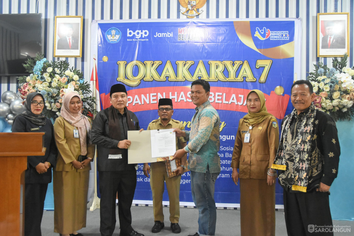 30 April 2024 - Launching Lokakarya 7 Panen Hasil Belajar Di Aula Dinas Pendidikan Sarolangun