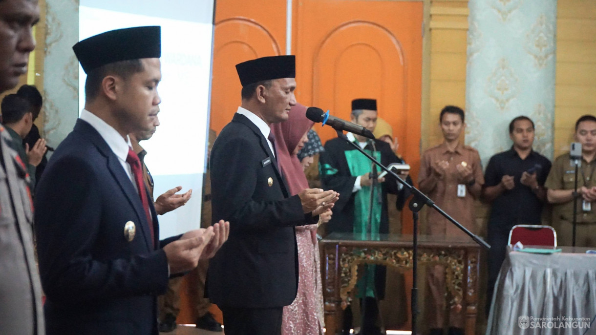 9 Maret 2026&nbsp;Pelantikan dan Pengambilan Sumpah Janji Jabatan Pejabat Administrator dan Pengawas di Lingkungan Pemkab Sarolangun