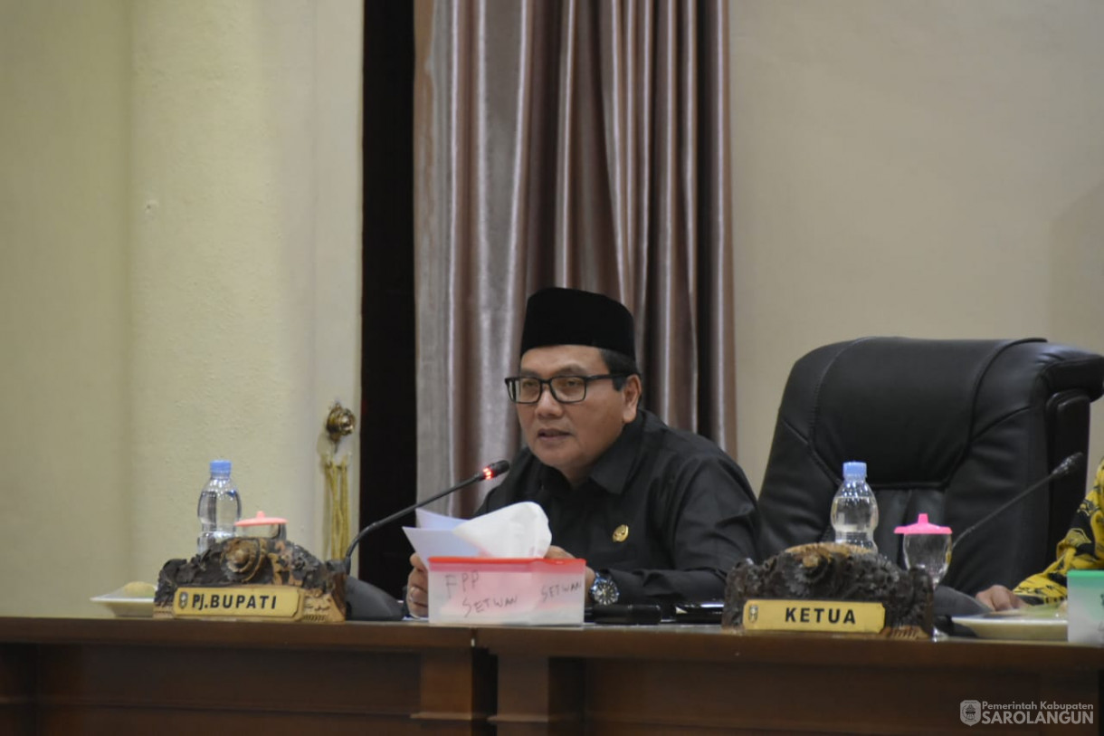 15 September 2023 - Penjabat Bupati Sarolangun Menghadiri Rapat Paripurna Tingkat 1 Tahap 1 di Gedung DPRD Sarolangun