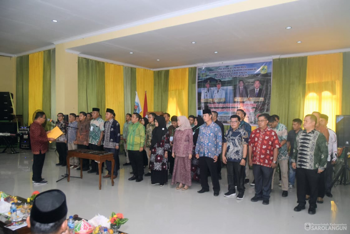 Pelantikan Pengurus Himpunan Keluarga Kerinci Nasional Kabupaten Sarolangun Masa Bakti 2025 sd 2028 di Gedung LPTQ Sarolangun
