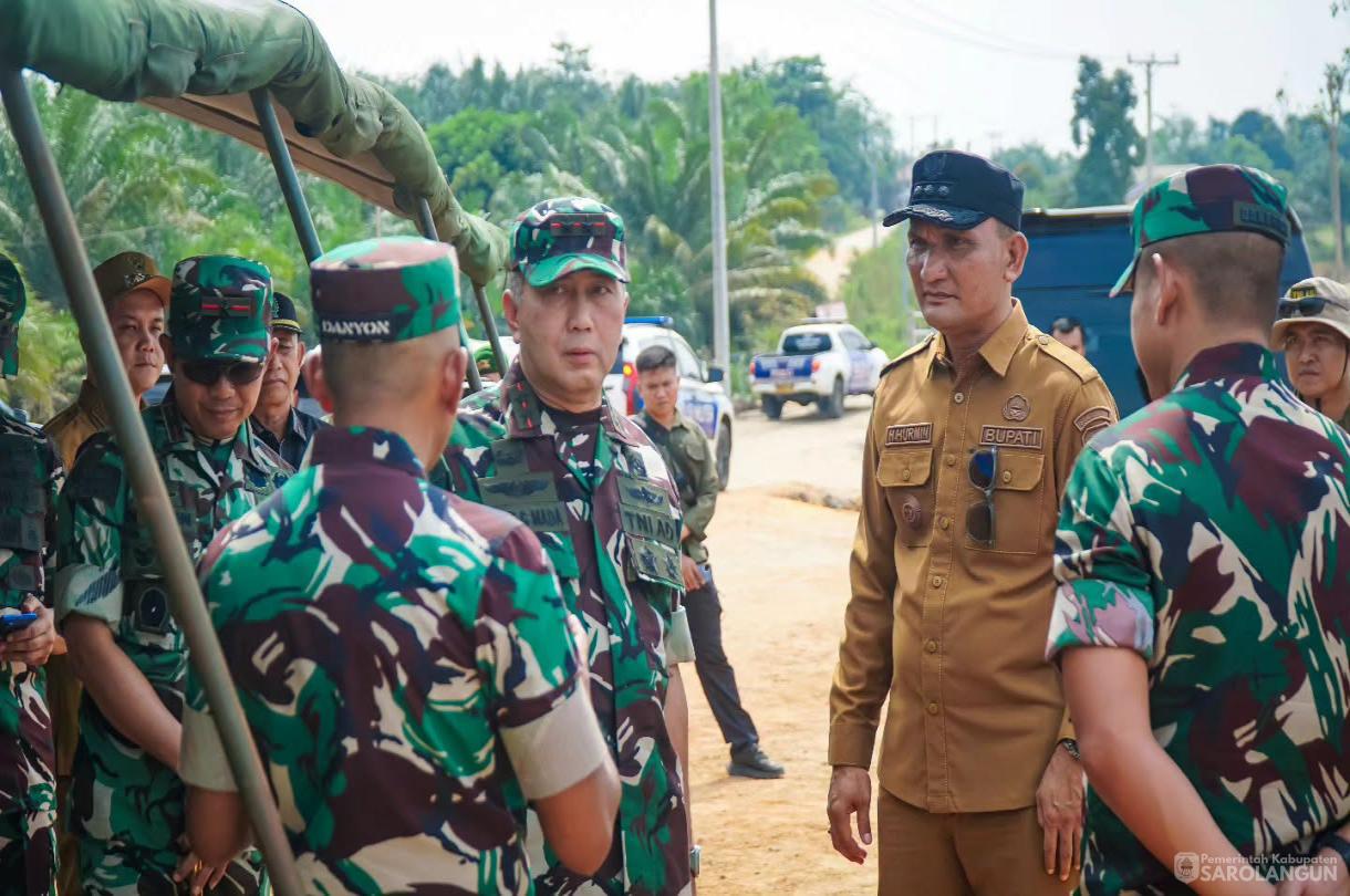 27 Juli 2026 Peninjauan Pembangunan Konstruksi Fasilitas dan Infrastruktur Yonif TP 896 Serumpun Pseko