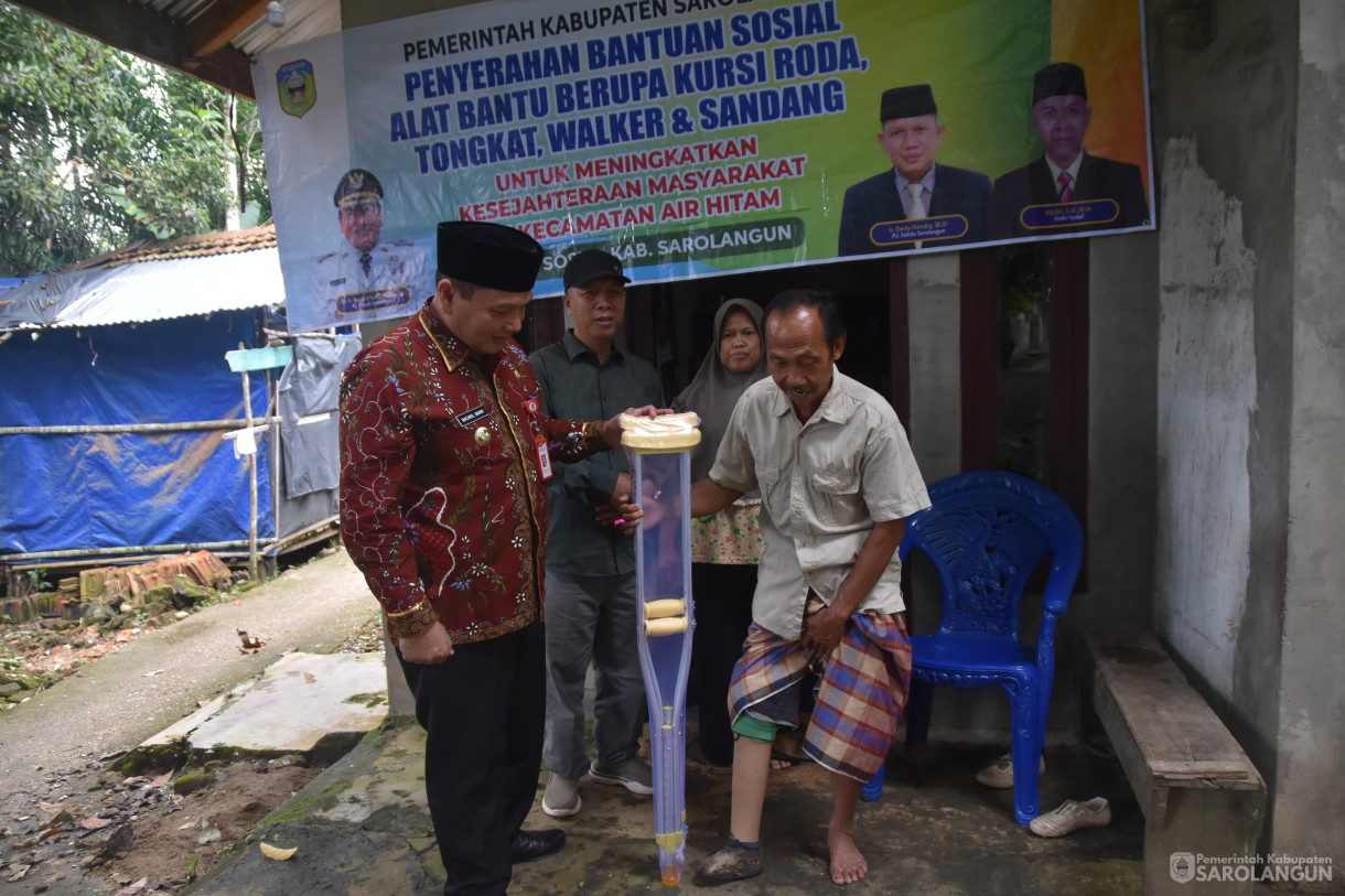 4 Februari 2024 - Penyerahan Bantuan Untuk Penyandang Disabilitas Di Kecamatan Air Hitam