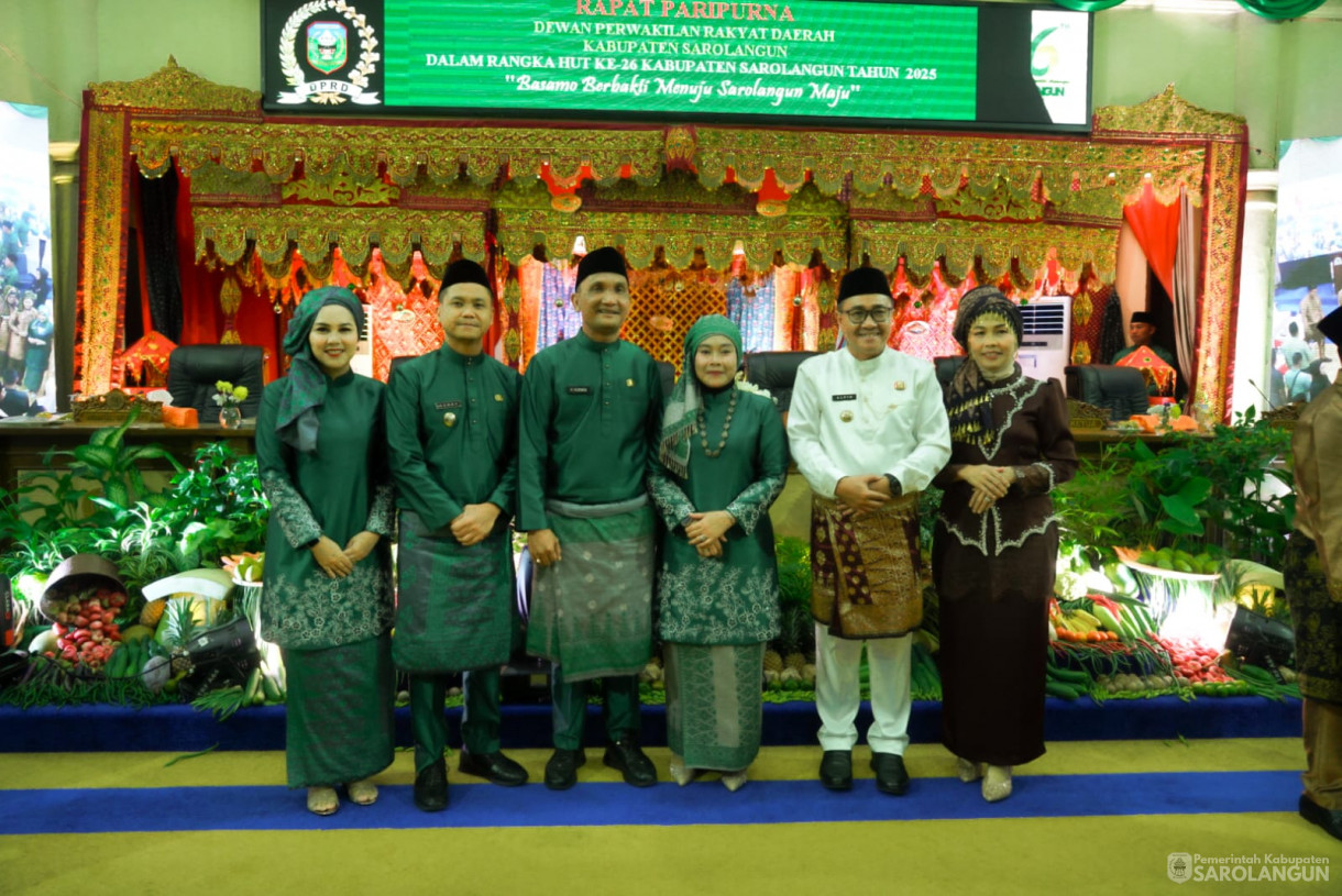 12 Oktober 2025 Rapat Paripurna HUT Kabupaten Sarolangun ke 26 Tahun 2025