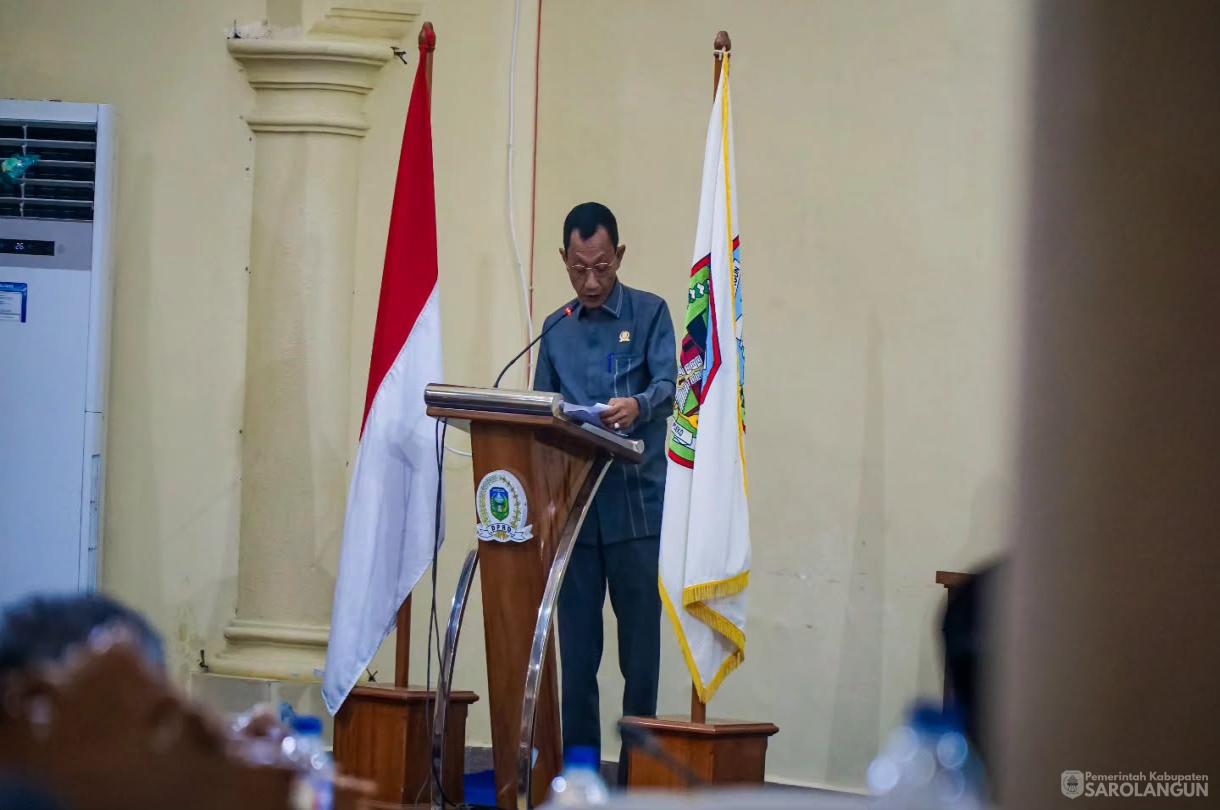 3 Agustus 2026 Rapat Paripurna Tingkat I Tahap II di Gedung DPRD Kabupaten Sarolangun dan Rapat Paripurna Laporan Pansus II dan Pansus III DPRD Kabupaten Sarolangun Terhadap PAD dan Aset Kabupaten Sarolangun
