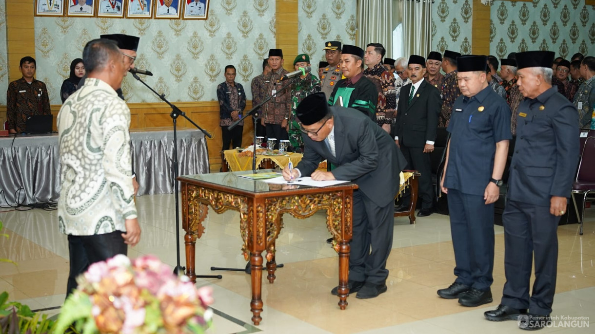 5 Desember 2025 Pelantikan Sekretaris Daerah Kabupaten Sarolangun