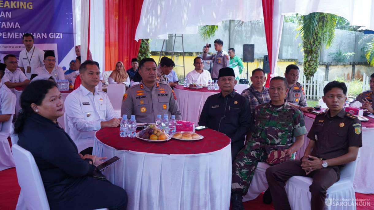 6 Agustus 2025 - Kegiatan Ground Breaking dan Launching Satuan Pelayanan Pemenuhan Gizi Polres Sarolangun SPPG Polres Sarolangun di Bertempat Kantor Camat Singkut