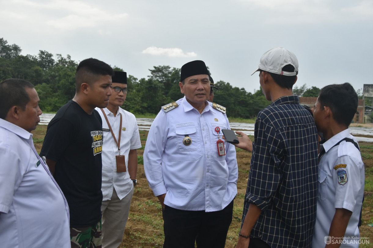 31 Januari 2024 - Meninjau Lahan Pertanian Di Kompi Senapan A Kecamatan Pelawan