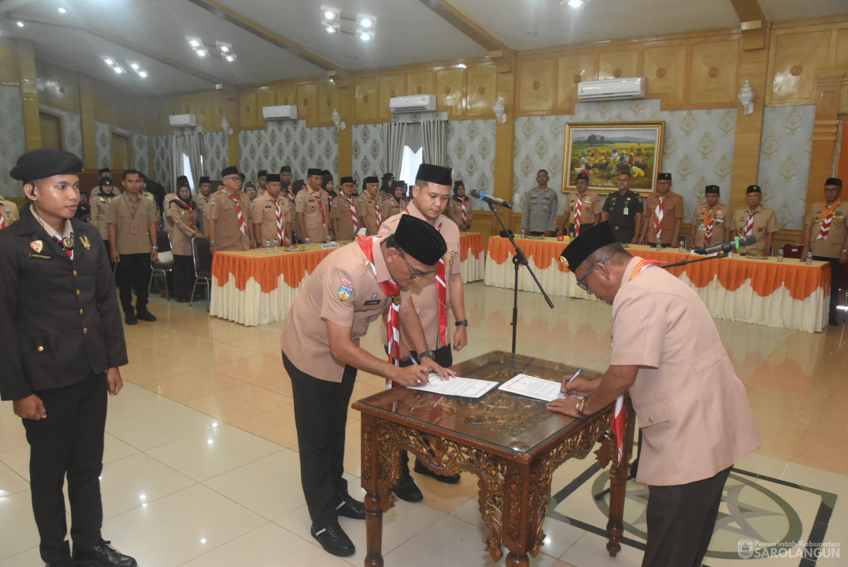9 Juli 2025 -&nbsp;Pelantikan Ketua Majelis Pembimbing Cabang dan Wakil Ketua Majelis Cabang Gerakan Pramuka Sarolangun