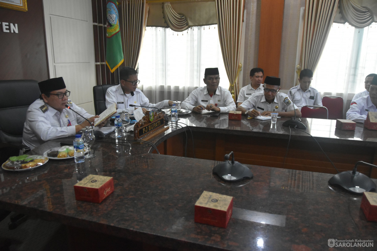 19 Juni 2024 - Rapat Survei Penilaian Integritas Di Ruang Pola Utama Kantor Bupati Sarolangun